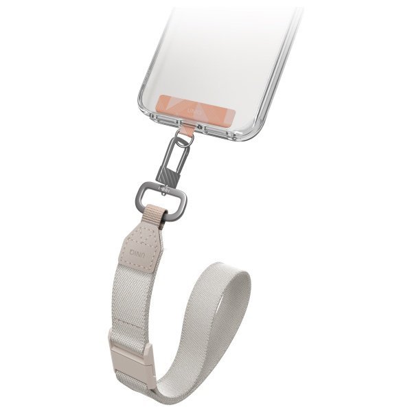 UNIQ Vista uniwersalna smycz do telefonu 2w1 terracotta-beżowy/terracotta beige