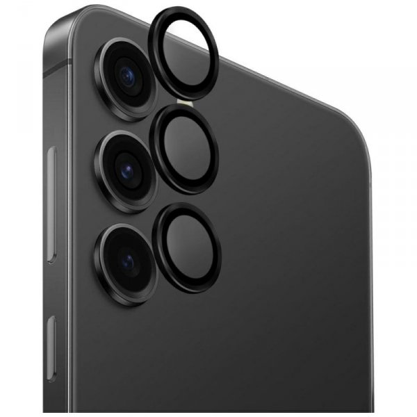 Szkło na obiektyw aparatu UNIQ Optix     Aluminium Camera Lens do Samsung Galaxy S25 czarny