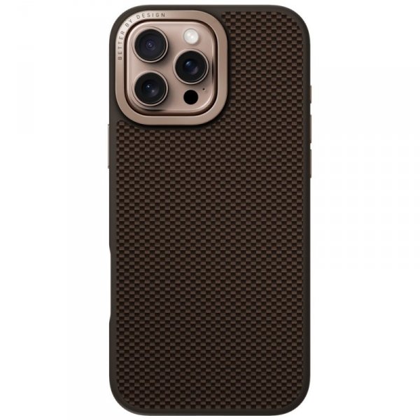 Etui UNIQ Keva Max do iPhone 16 Pro Max  Magclick Charging Camera Stand brązowy