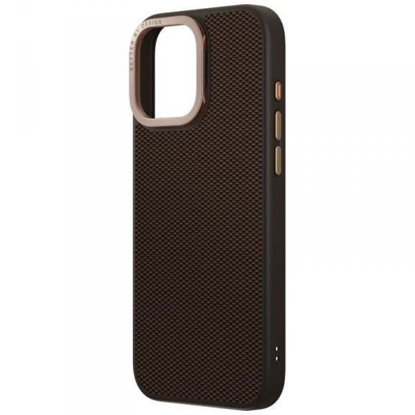 Etui UNIQ Keva Max do iPhone 16 Pro      Magclick Charging Camera Stand brązowy