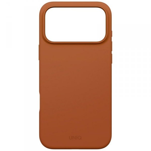 Etui UNIQ Lino do iPhone 17 Pro Max      Magclick Charging pomarańczowy