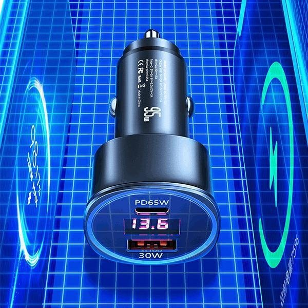 USAMS Ład. sam. 1xUSB+1xUSB-C C26 95W(only head) Fast Charge czarny/black CC146TC01 (US-CC146)