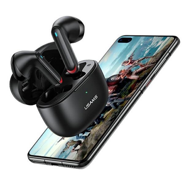 USAMS Słuchawki Bluetooth 5.2 TWSNX10 Series Dual mic bezprzewodowe biały/white BHUNX02