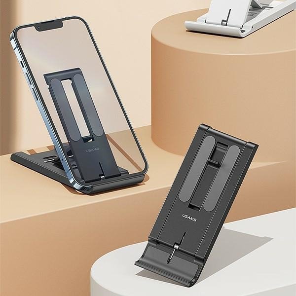 USAMS Uchwyt biurkowy na telefon/tabletbiały/white ZJ070ZJ02 (US-ZJ070)