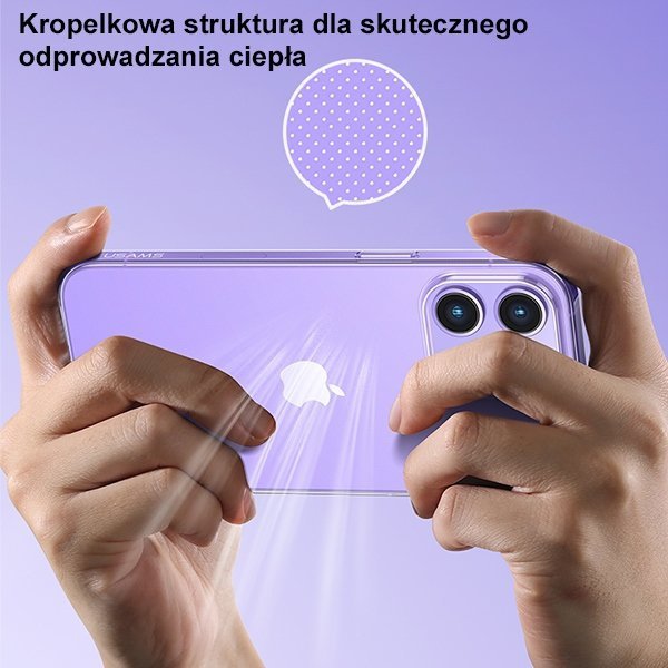 USAMS Etui Primary iPhone 14 Plus / 15Plus 6,7&quot; transparent IP14MYS01 (US-BH797)