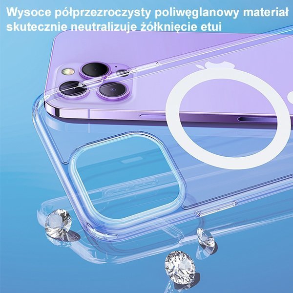USAMS Etui Ice Magnet iPhone 14 Plus /15 Plus 6,7&quot; transparent IP14MBC01 (US-BH801)