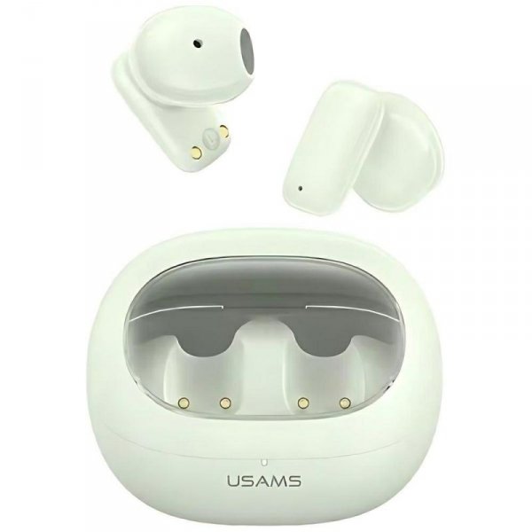 USAMS Słuchawki Bluetooth 5.3 TWSTD Series bezprzewodowe zielony/green BHUTD04 (TD22)