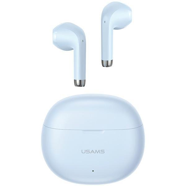 USAMS Słuchawki Bluetooth 5.3 TWSRhymbo Series bezprzewodowe niebieski/blue BHUYO03 (US-YO17)