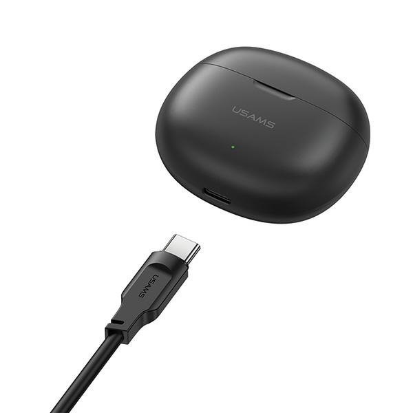 USAMS Słuchawki Bluetooth 5.3 TWSRhymbo Series bezprzewodowe niebieski/blue BHUYO03 (US-YO17)