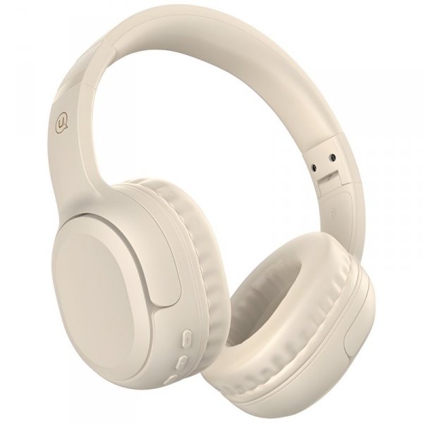 USAMS Słuchawki Bluetooth 5.3 nauszneYun Series beżowy/beige TDLYEJYX02 (USAMS-YG23)