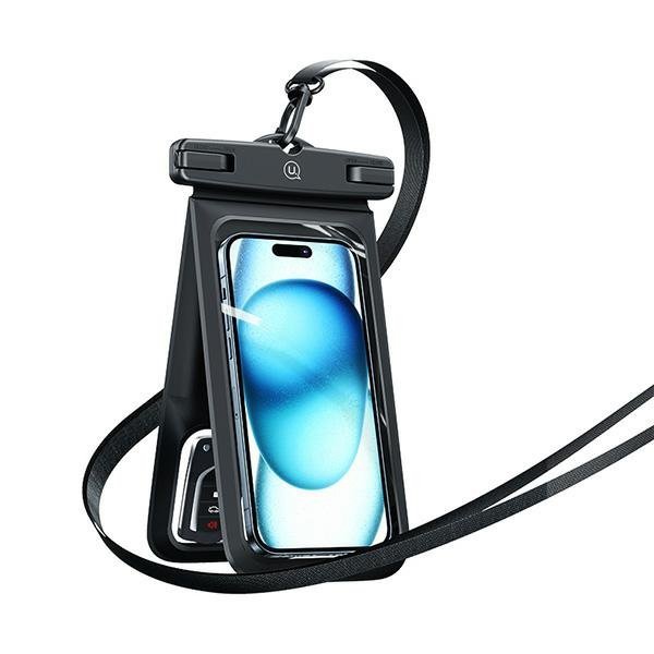 USAMS Etui wodoodporne podwójne 6.7&quot;IP68 czarny/black FSD1401 (YD014)