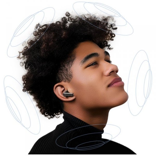 USAMS Słuchawki Bluetooth 5.3 IF27bezprzewodowe douszne biały/white
