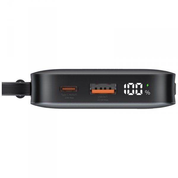 Powerbank USAMS XR Series CD228 10000mAh 20W + kabel USB-C/Lightning biały