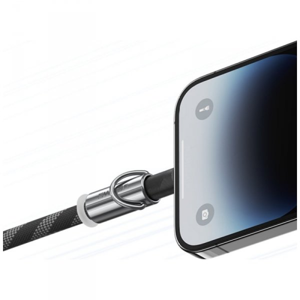 Smycz do telefonu z kablem do ładowania  Usams SJ746 30W USB-C do Lightning 1.2m zielony