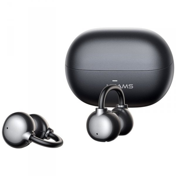 Słuchawki Bluetooth USAMS Echo R02       Clip-on bezprzewodowe szary