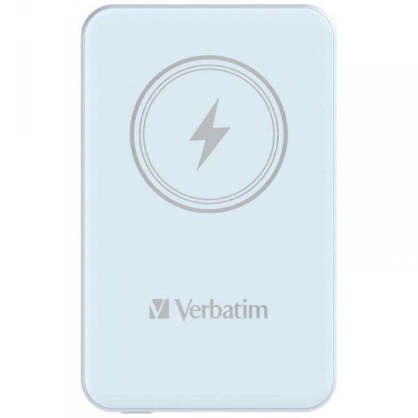 Verbatim Powerbank indukcyjny `n` Go 15W5000mAh Wireless Magnetic niebieski/blue 32242
