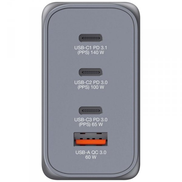 Verbatim Ładowarka sieciowa GaN 240W3xUSB-C/USB-A + Adapter EU/UK/US GNC-240 32205