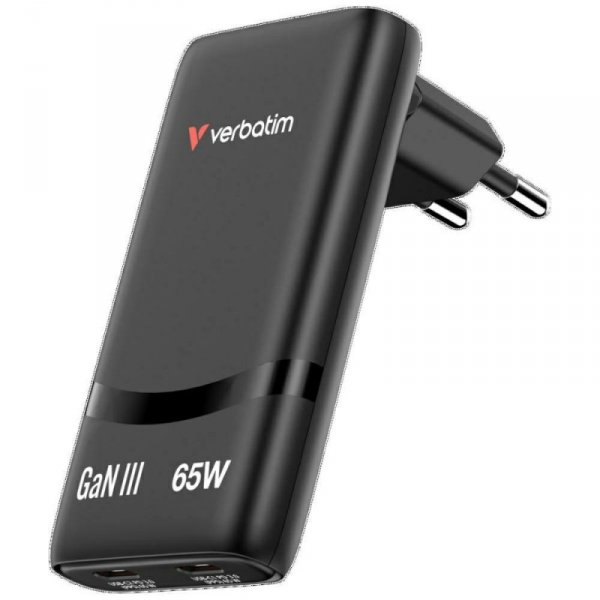 Ładowarka sieciowa Verbatim Fold n Go    GaN 65W czarny 32354