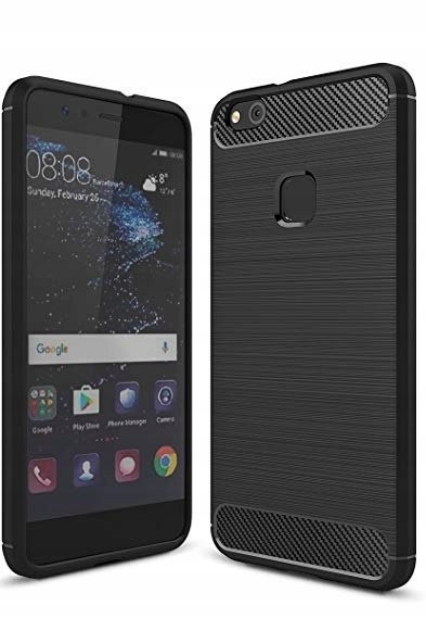 Mocne Etui TPU Carbon Huawei P10 Lite granatowy