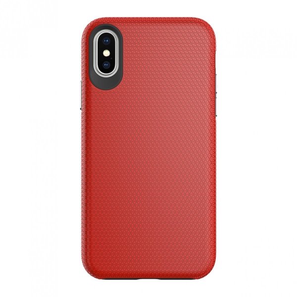 X-GUARD DUAL LAYER RUGGED CASE Pancerne etui iPhone XS MAX (czerwony)