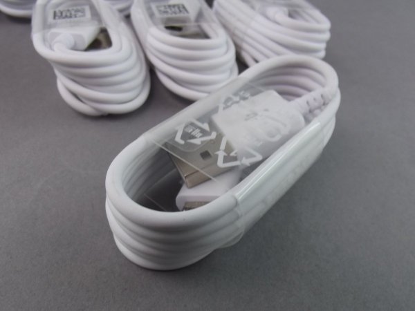 SAMSUNG EP-DG925UWE ORYGINALNY KABEL USB - MICRO USB FAST CHARGE dł.1,2m SAMSUNG GALAXY J3 J5 J7 2016 (biały)