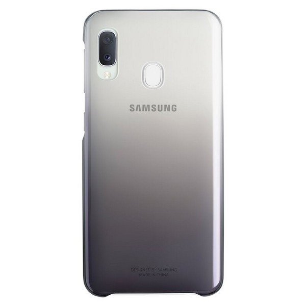 Oryginalne Etui Samsung EF-AA202CB A20e Gradiation Cover czarny/black A202