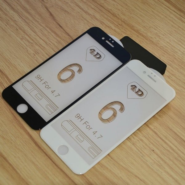 HardGlass MAX 4D - Szkło Hartowane na cały ekran do Apple iPhone 6 PLUS 6S PLUS (5,5&quot;) kolor czarny