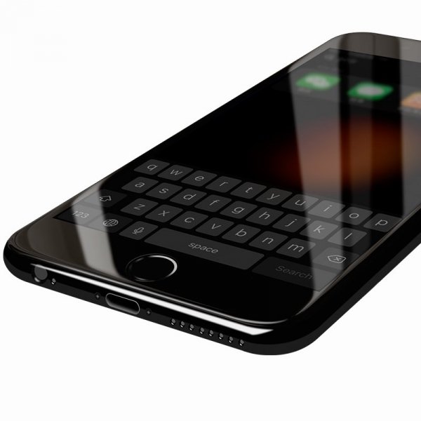 HardGlass MAX 5D - Szkło Hartowane na cały ekran do Apple iPhone 6 6S (4,7&quot;) kolor czarny