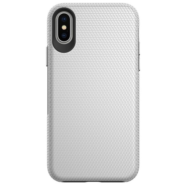X-GUARD DUAL LAYER RUGGED CASE Pancerne etui iPhone XS MAX (srebrny)