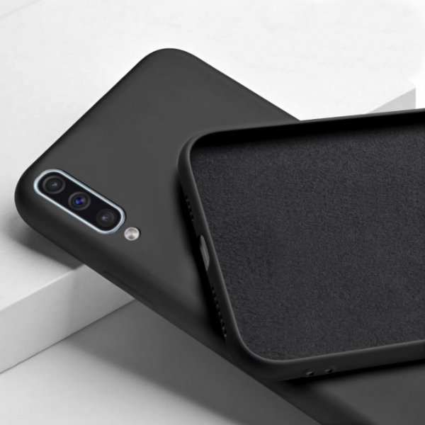 ETUI DO SAMSUNG A70 SILIKON KOLOR SOFT CASE granatowy