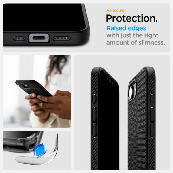 Etui SPIGEN LIQUID AIR IPHONE 16E / 17E MATTE BLACK