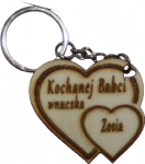 Serce wdzięczności - breloki dla babci
