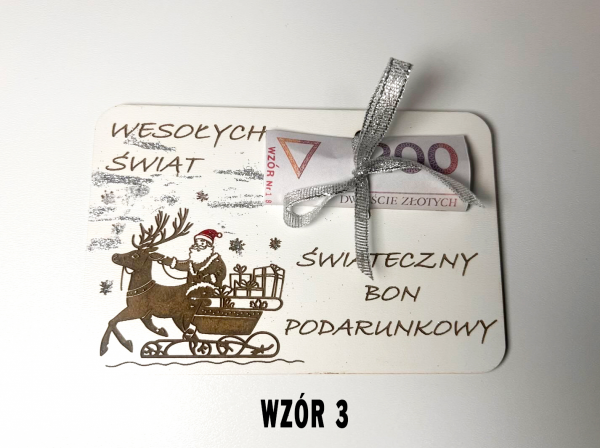 Świąteczny bon podarunkowy