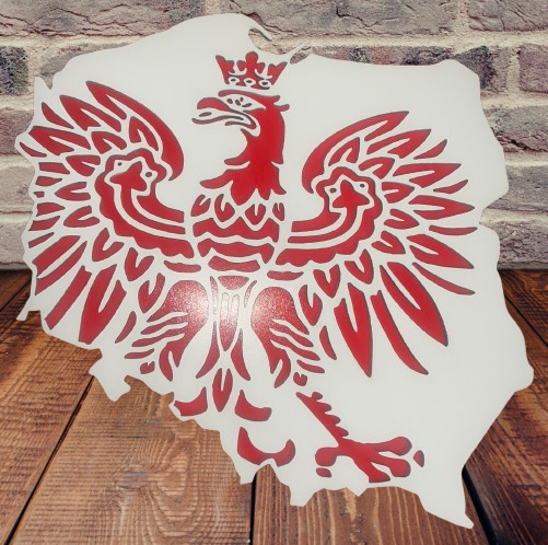 Orzeł w mapie Polski