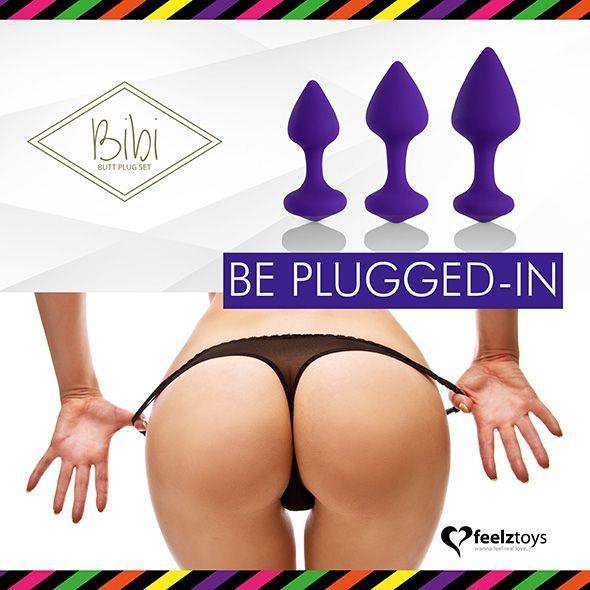 FeelzToys - Bibi Butt Plug Set 3 pcs Purple