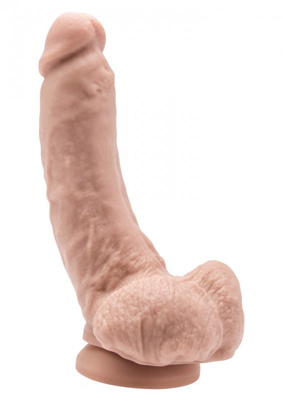 Dildo-COCK 8 INCH W/ BALLS FLESH