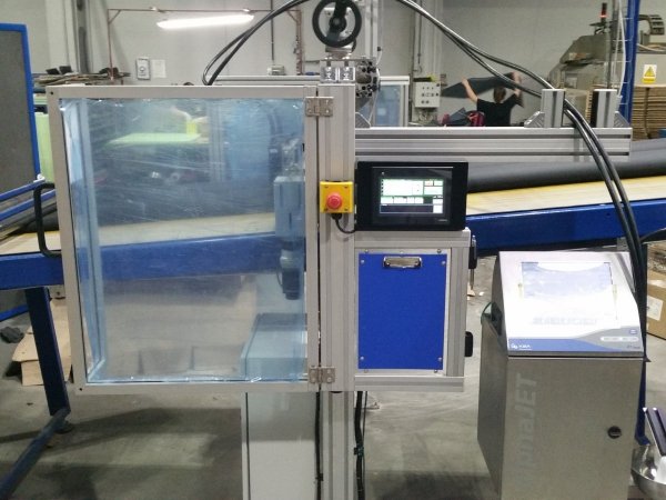 Linear traverse with inkjet printer marking