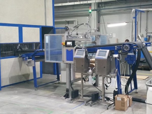 Linear traverse with inkjet printer marking