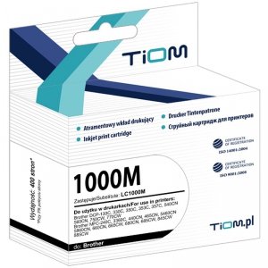 Tusz Tiom do Brother 1000M | LC1000M | 400 str. | magenta