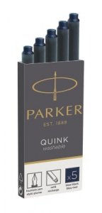 Parker-Naboje z atramentem Quink-granatowy 5 szt