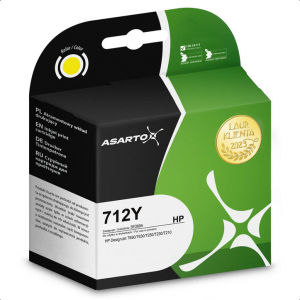 Tusz Asarto do HP 712Y | 3ED69A  | 29 ml | yellow
