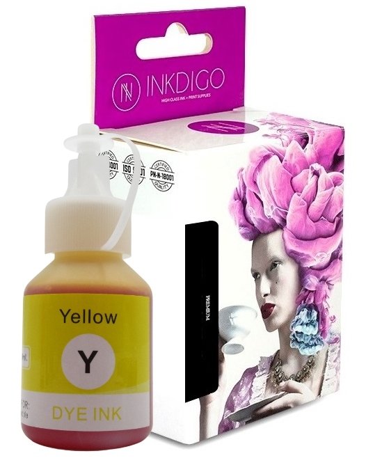 Tusz INKDIGO do BROTHER BT5000 Yellow DCP-T300 DCP-T310 DCP-T500W DCP-T510W DCP-T700W DCP-T710W  MFC-T800W MFC-T910DW