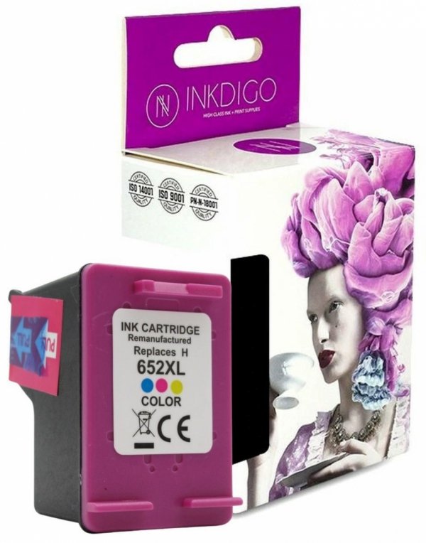 Tusz INKDIGO do HP 652XL F6V24AE Color 18ml HP DeskJet Ink Advantage 1115 3635