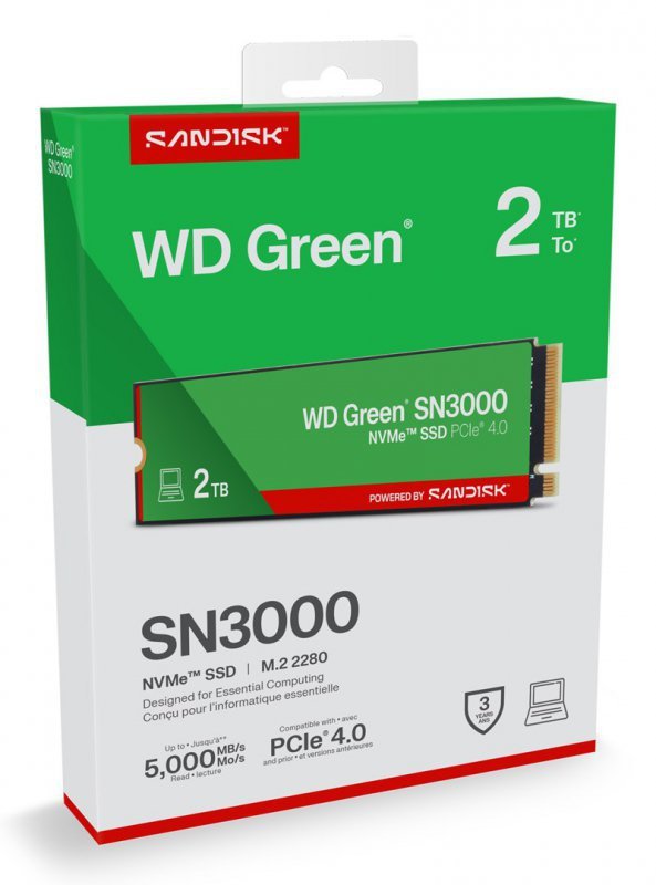 SSD WD Green SN3000 2TB NVMe WDS200T4G0E