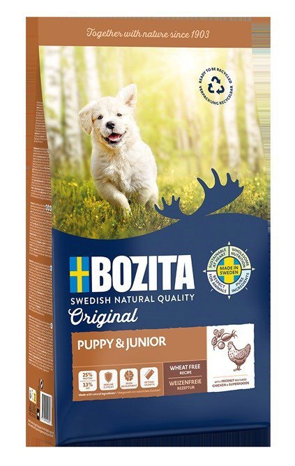 Bozita Original Puppy &amp; Junior Kurczak  - sucha karma dla psa - 12 kg