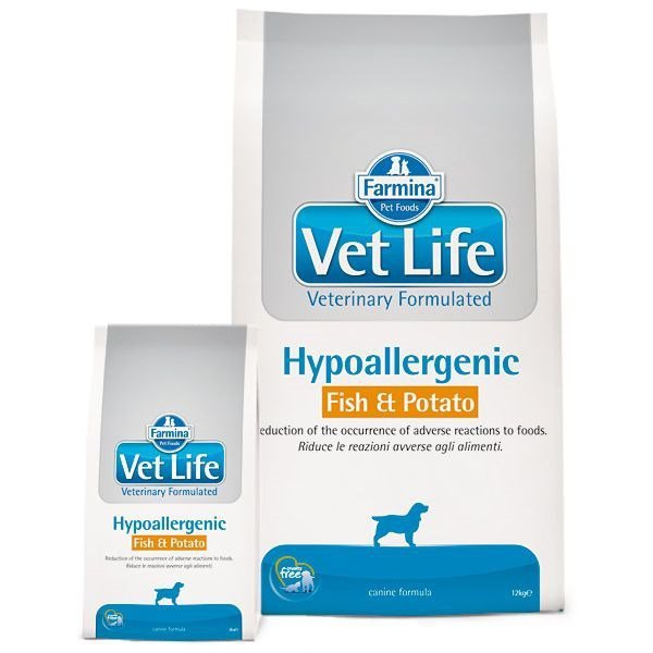 FARMINA Vet Life Hypoallergenic Fish &amp; Potato Canine - sucha karma dla psa - 12 kg
