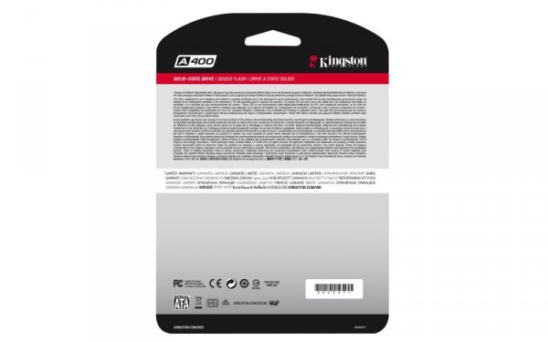 Dysk SSD Kingston A400 (480GB; 2.5&quot;; SATA 3.0; SA400S37/480G)