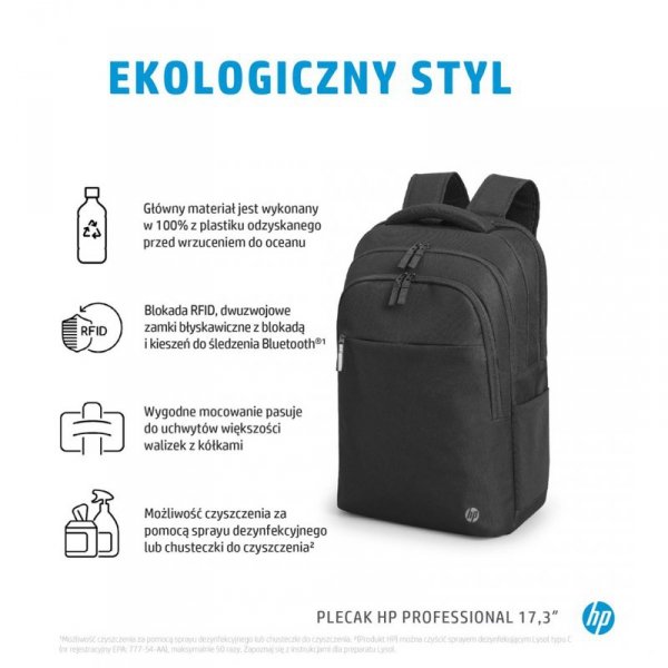 Plecak HP Professional  Laptop Backpack do notebooka 17,3&quot; czarny 500S6AA