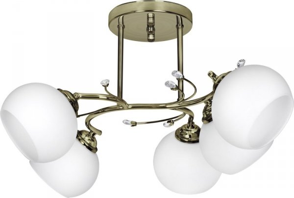Żyrandol klasyczna lampa sufitowa wisząca Activejet IRMA Patyna 5xE27 do salonu