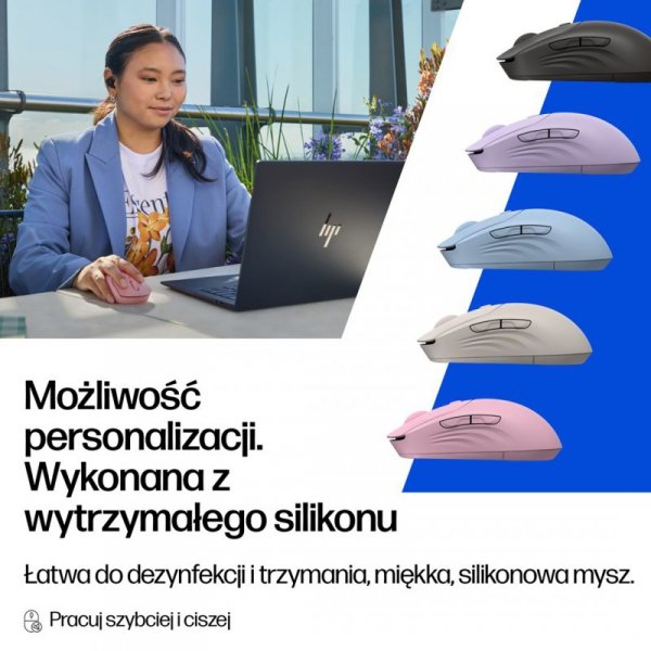 Mysz HP 400 Quiet Purple Wireless Mouse bezprzewodowa fioletowa AZ7B7AA